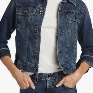 AG Adriano Goldschmied Charcoal Denim Jacket